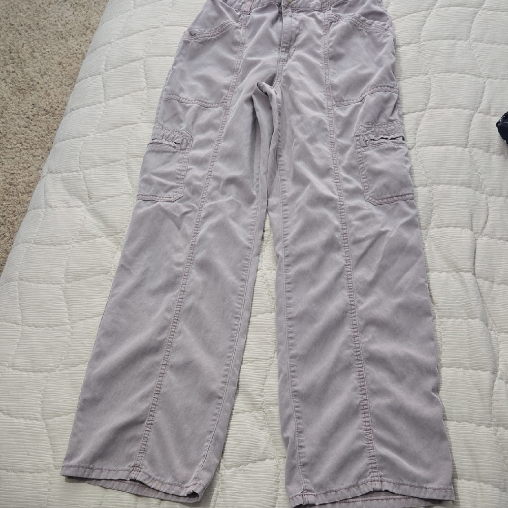 Maurices dusty lavender elastic-waist pants